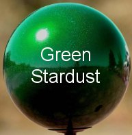Green Stardust Stainless Steel Gazing Globe