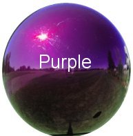 Purple Stainless Steel Gazing Globe
