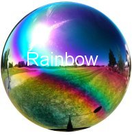Rainbow Stainless Steel Gazing Globe