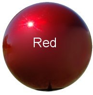 Red Stainless Steel Gazing Globes